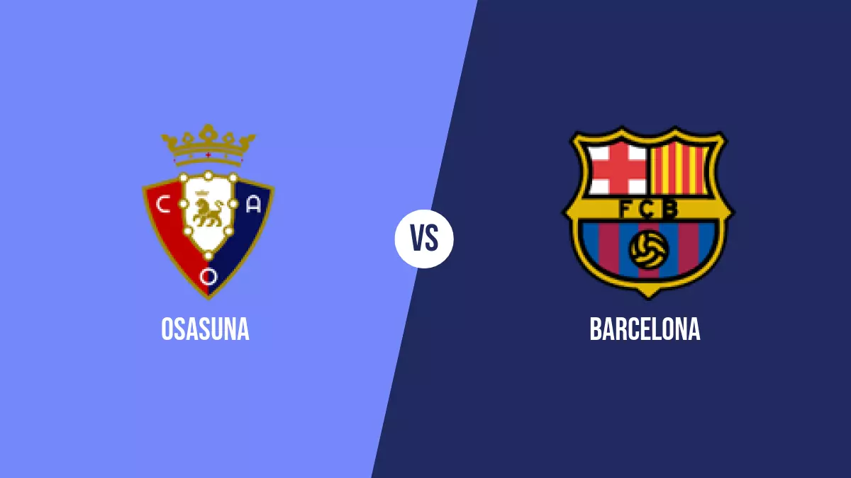 Pronóstico Osasuna vs Barcelona de Primera División | 03/09/2023