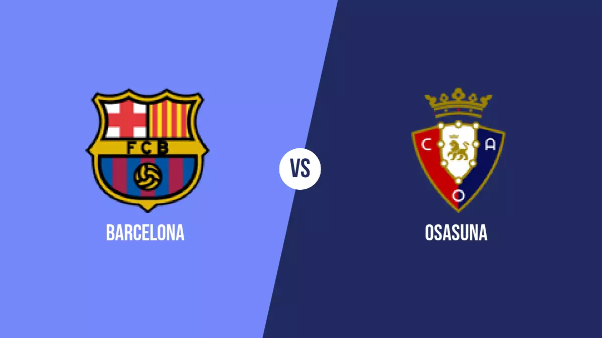 Pronóstico Barcelona vs Osasuna de Primera División | 31/01/2024