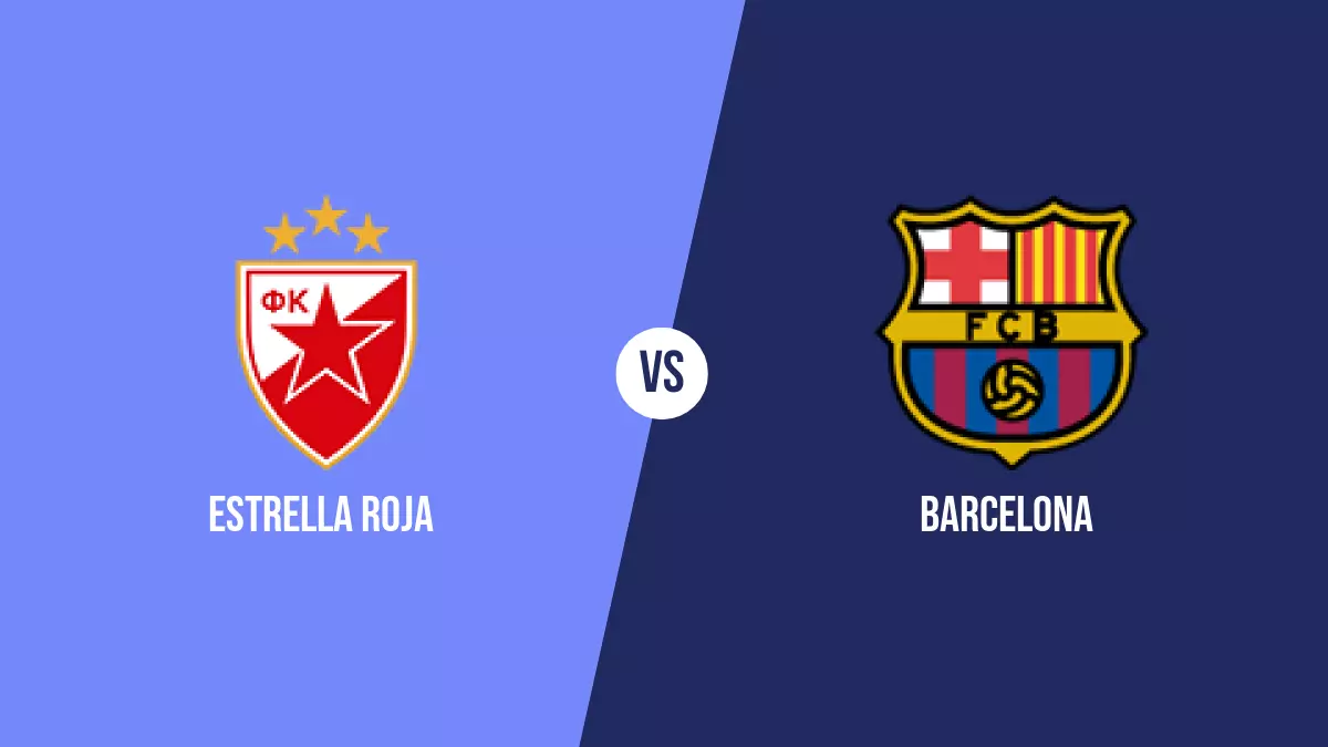 Pronóstico Estrella Roja vs Barcelona de Champions League | 06/11/2024