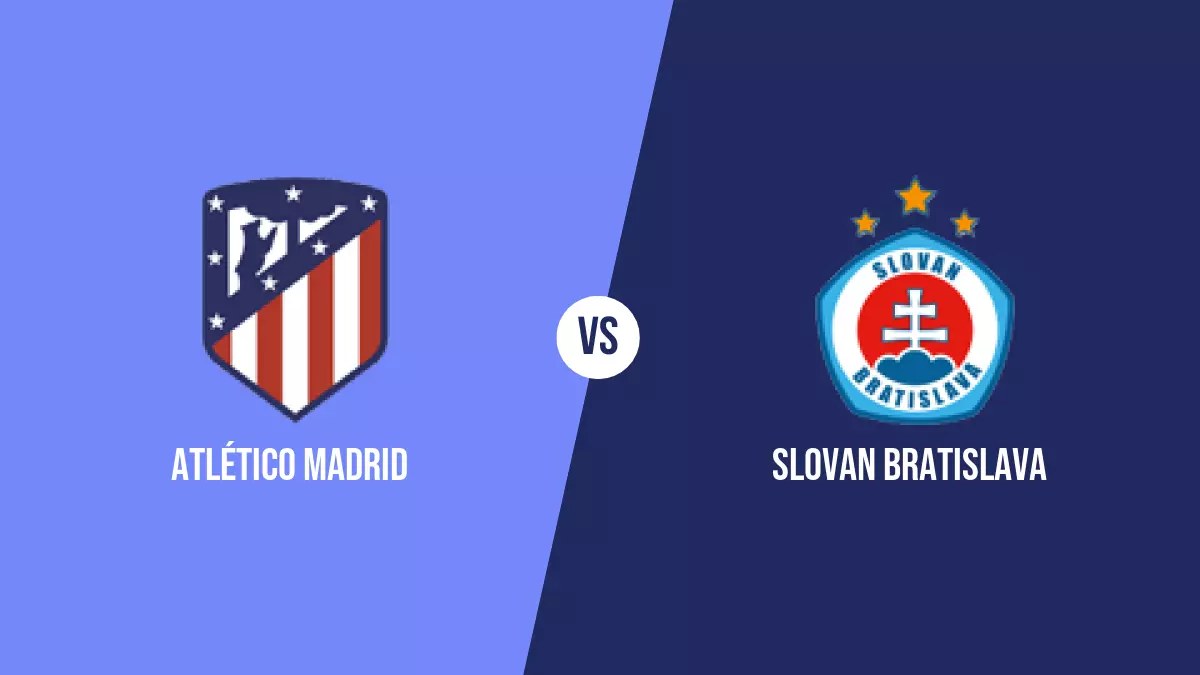 Pronóstico Atlético Madrid vs Slovan Bratislava de Champions League | 11/12/2024