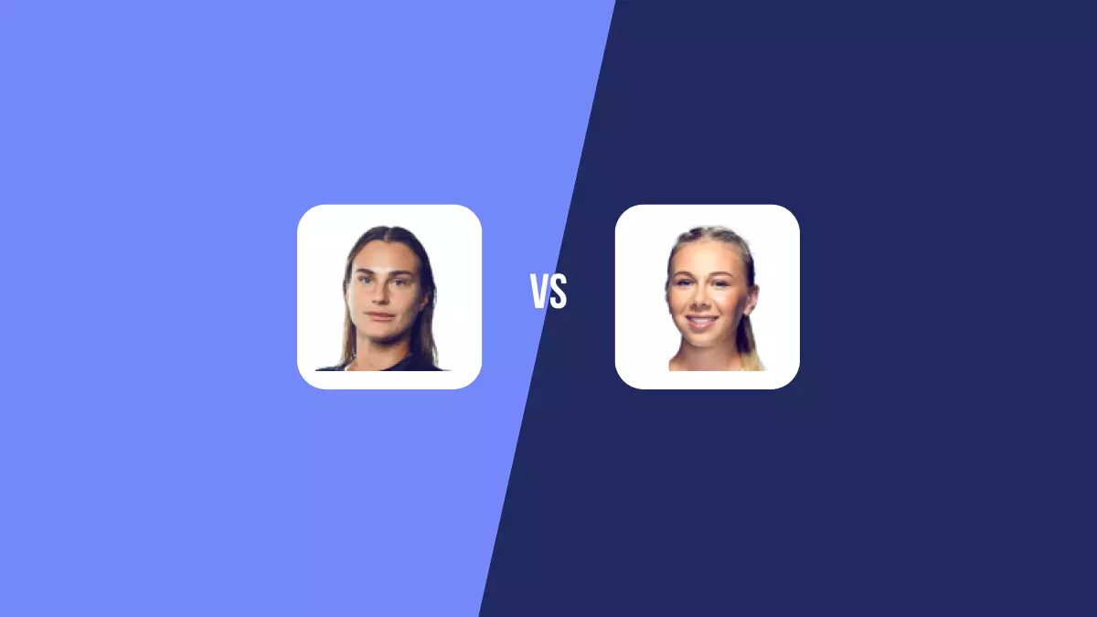 Aryna Sabalenka vs Amanda Anisimova
