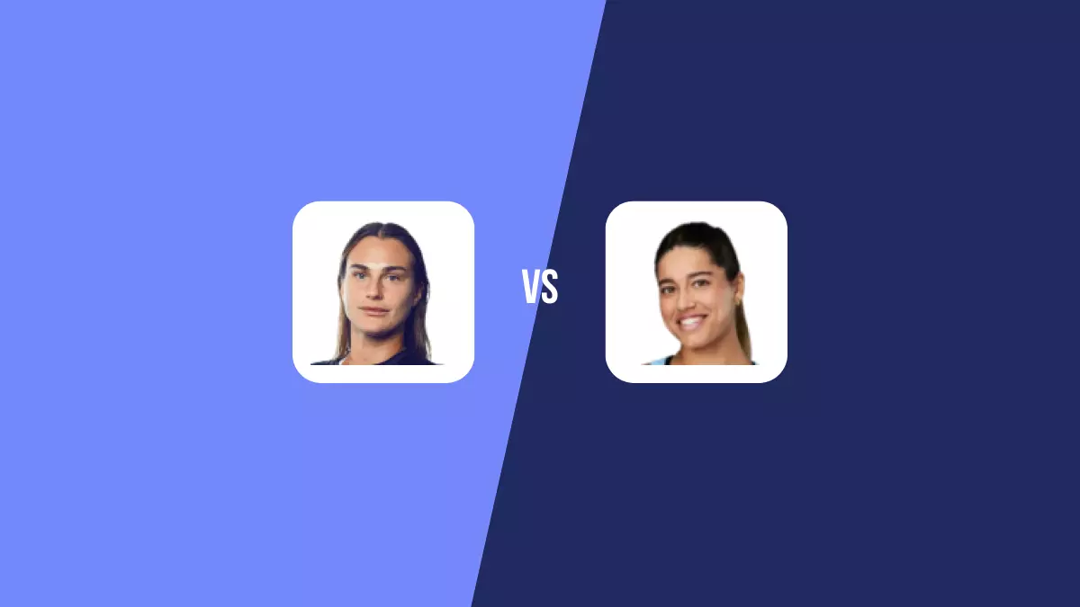 Aryna Sabalenka vs Jéssica Bouzas Maneiro