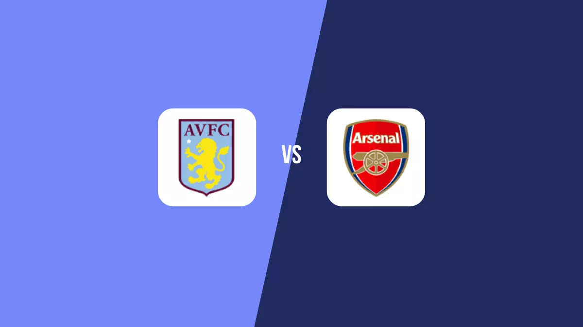 Aston Villa vs Arsenal: Pronóstico, Cuotas y Apuestas - Premier League