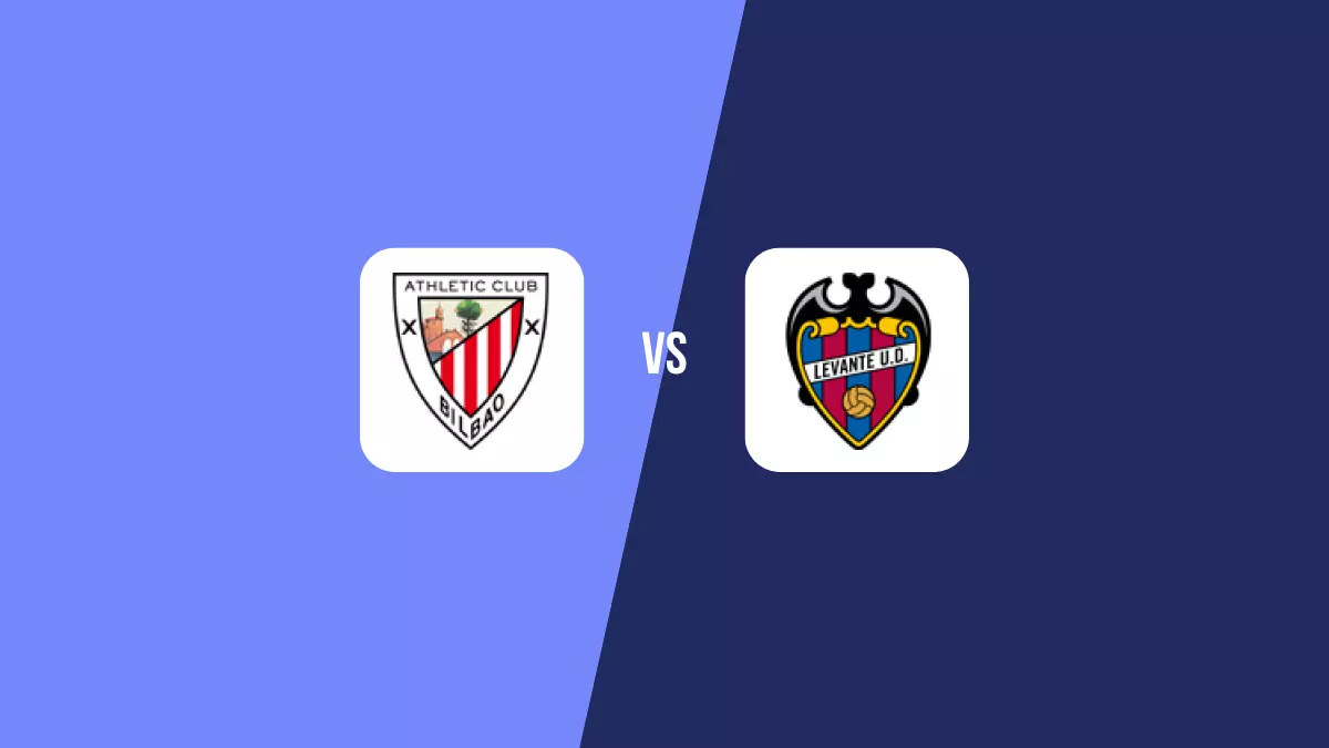Athletic Bilbao vs Levante: Pronóstico, Cuotas y Apuestas - Primera División