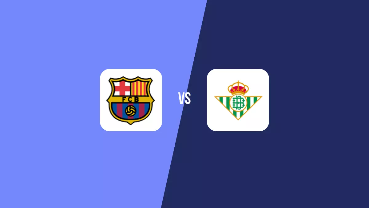 Pronóstico Barcelona vs Betis de Primera División | 16/09/2023