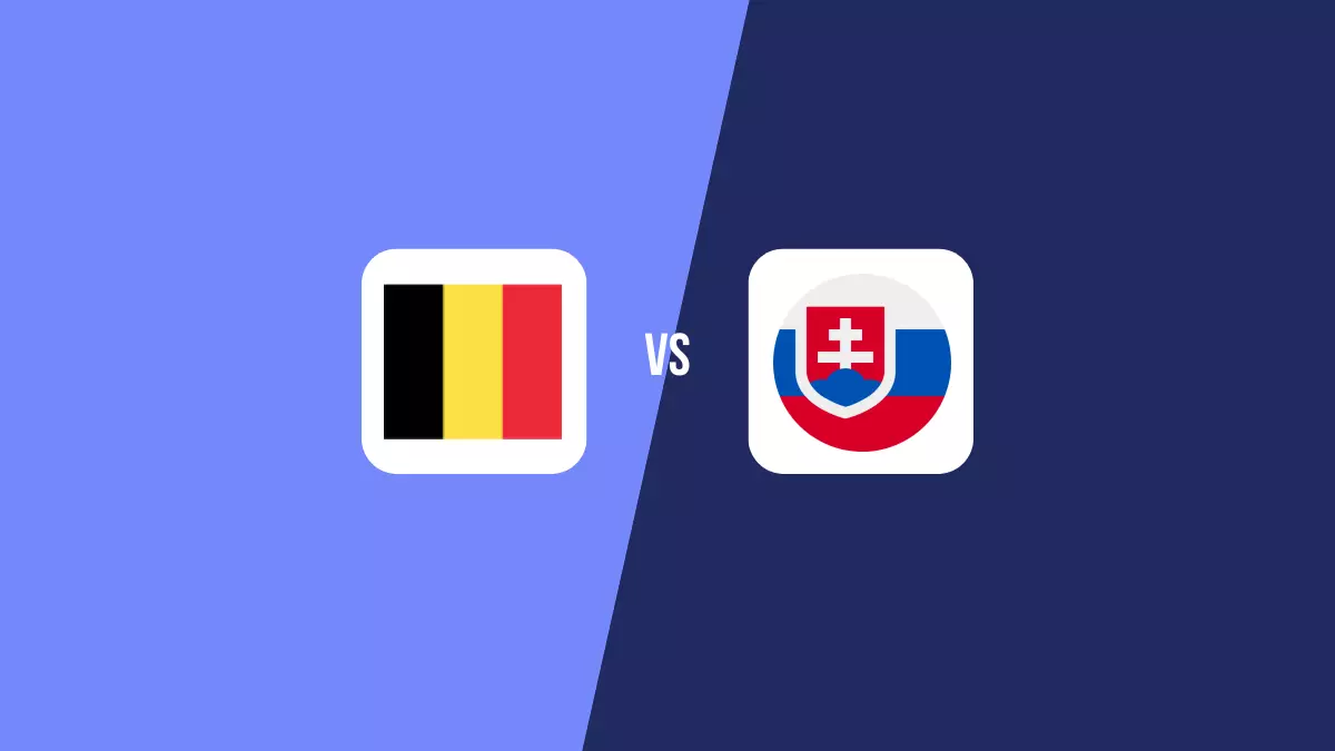 Pronóstico Bélgica vs Eslovaquia