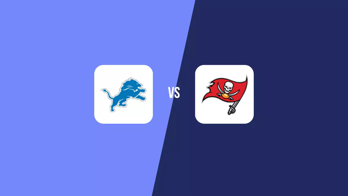 Detroit Lions vs Tampa Bay Buccaneers: Pronóstico, Cuotas y Apuestas - NFL