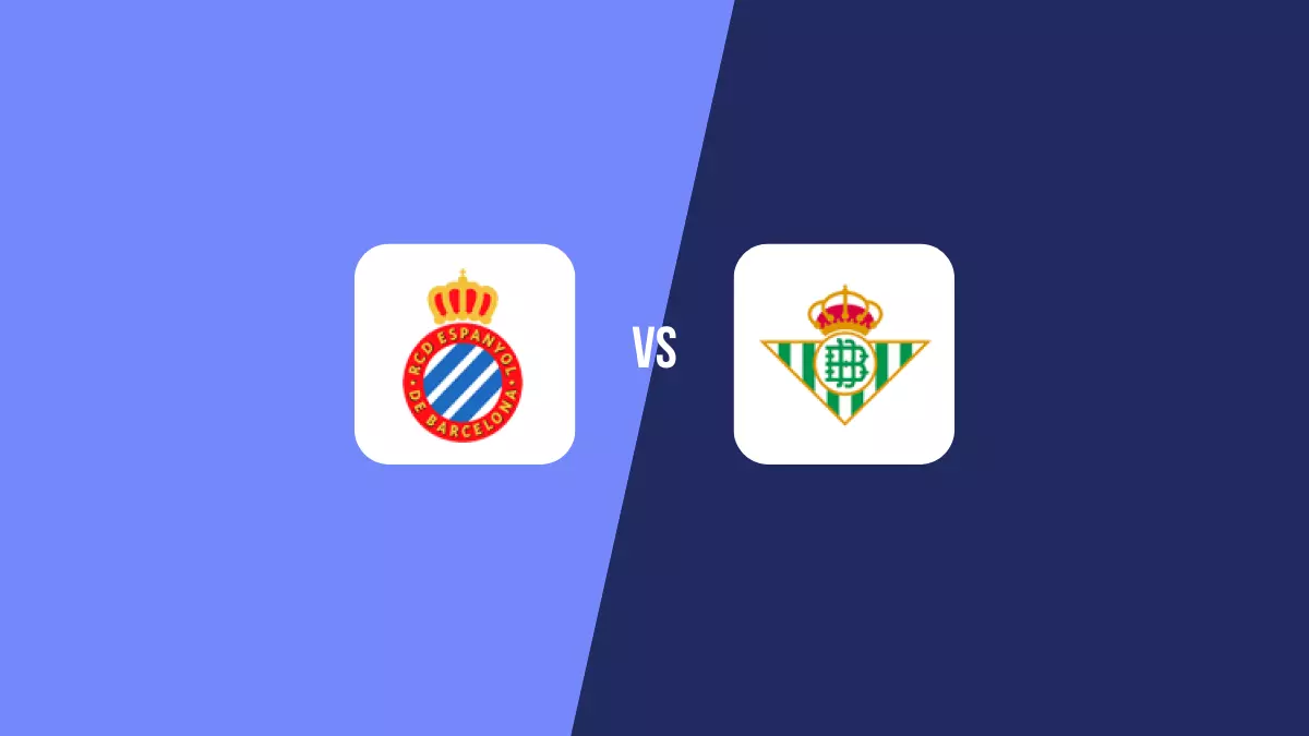 Espanyol vs Betis: Pronóstico, Cuotas y Apuestas - Primera División