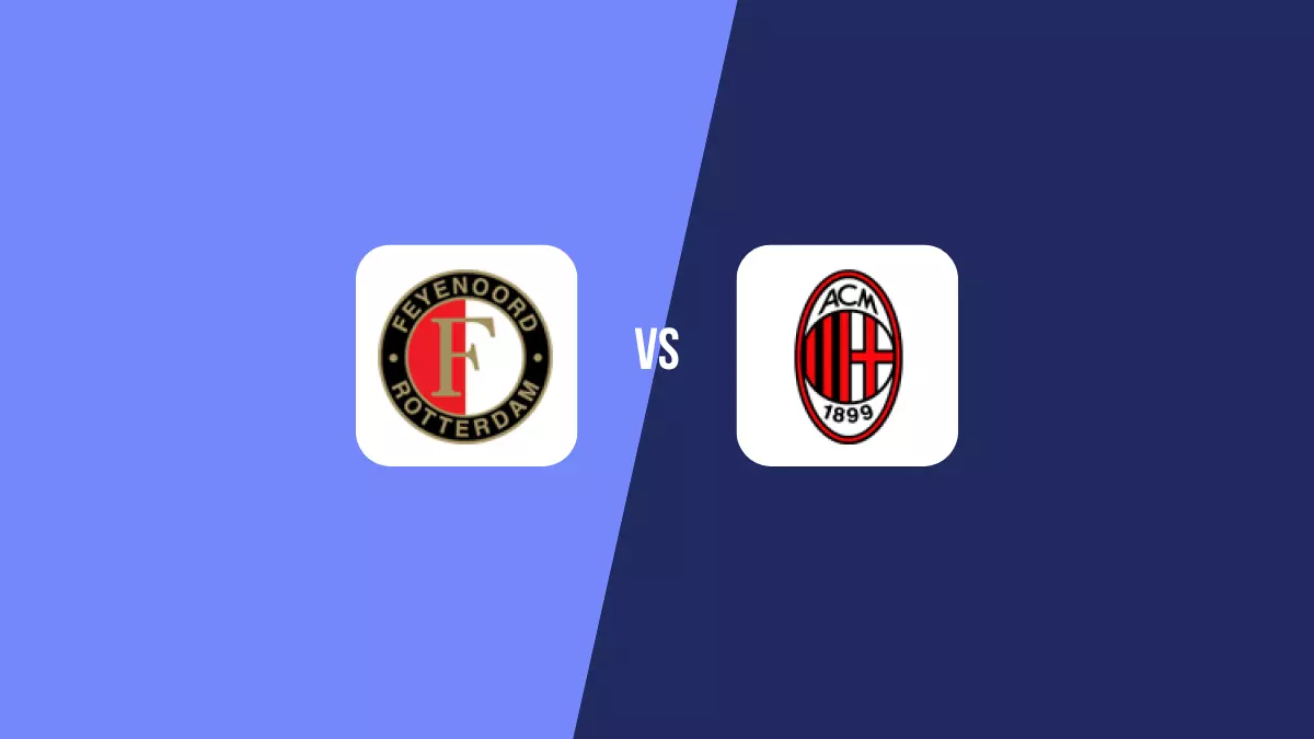 Feyenoord vs Milan: Pronóstico, Cuotas y Apuestas - Champions League