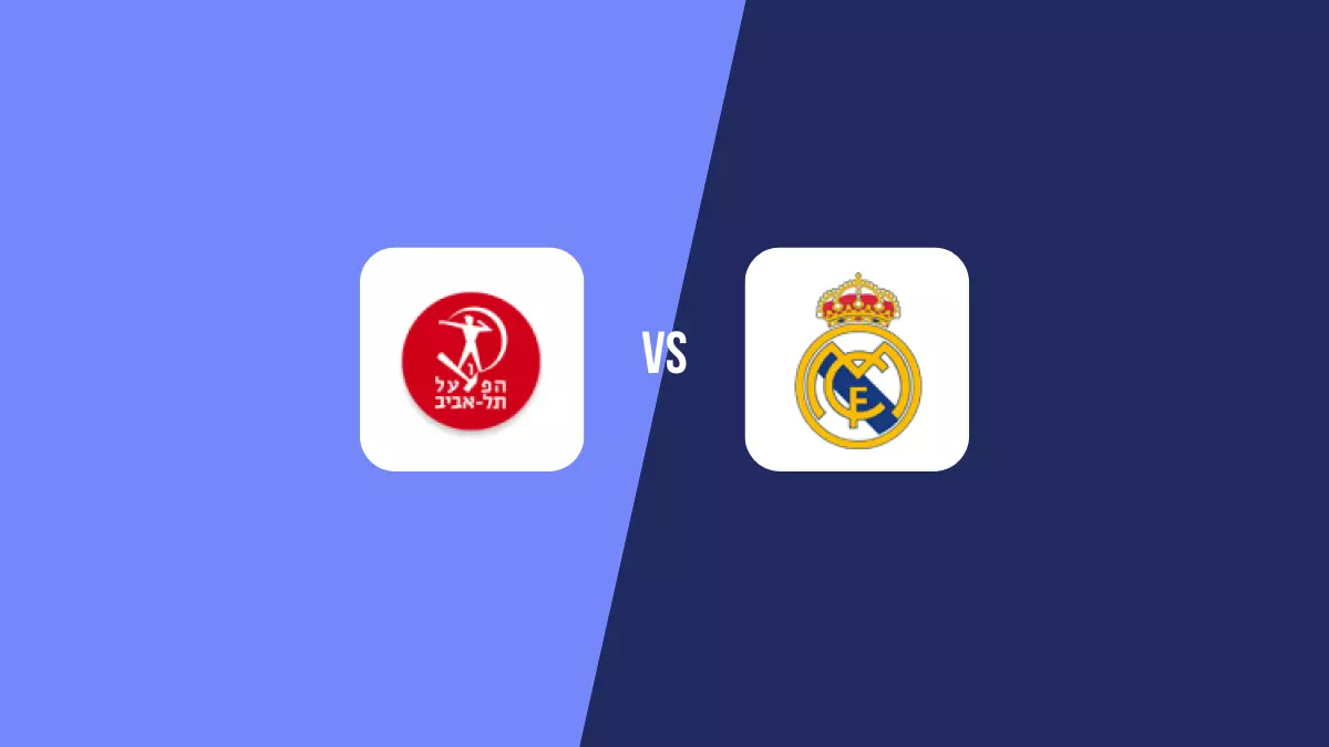 Pronóstico Hapoel Tel Aviv vs Real Madrid