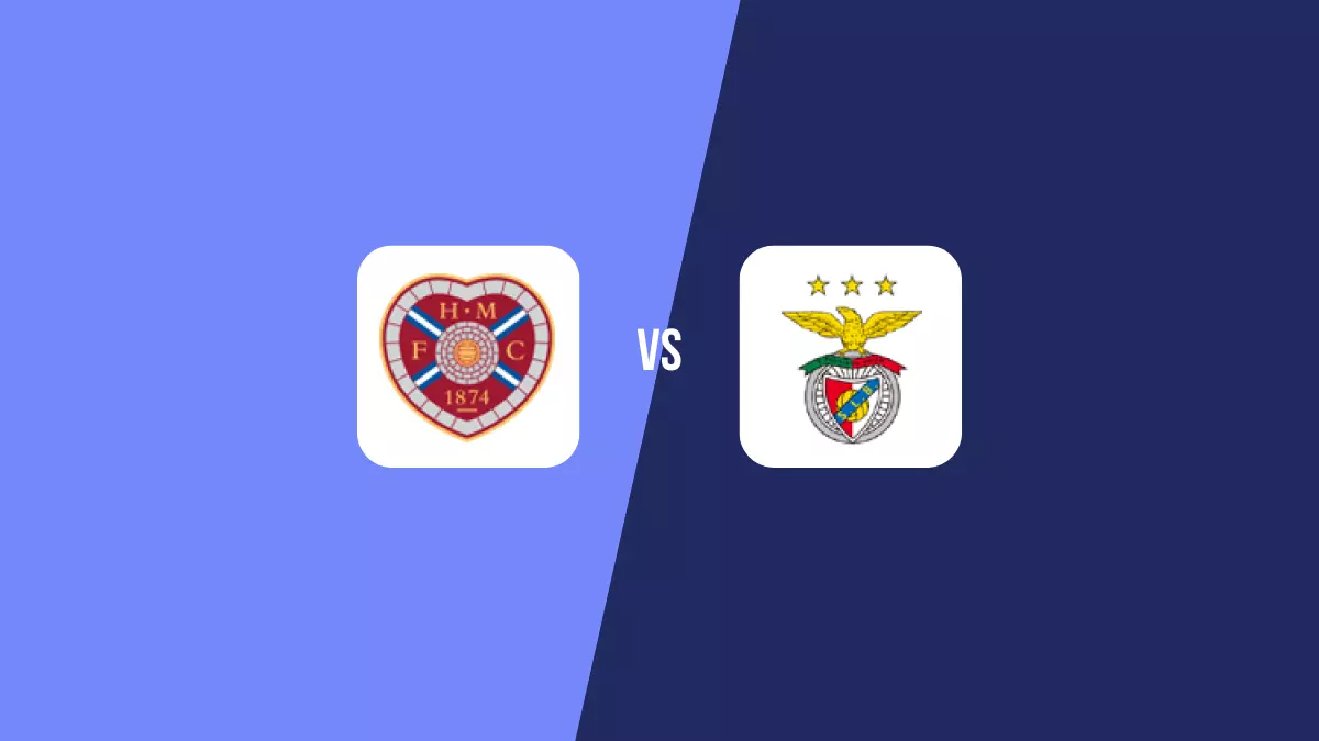 Hearts vs Benfica