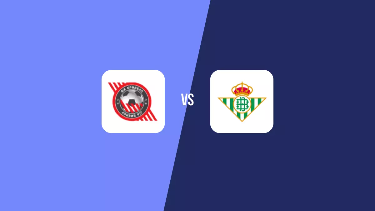 Pronóstico Kryvbas Kryvyi Rig vs Betis de Conference League | 22/08/2024
