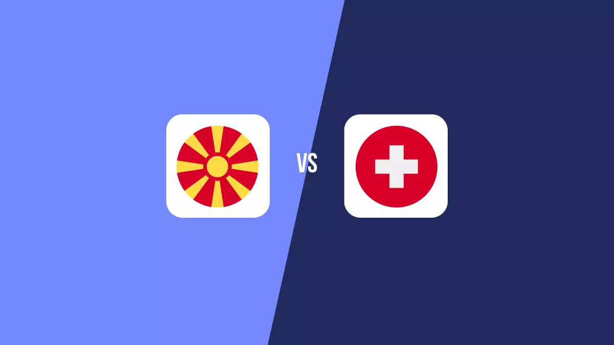 Macedonia del Norte vs Suiza