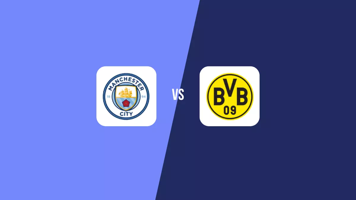 Manchester City vs Borussia Dortmund: Pronóstico, Cuotas y Apuestas - Champions League