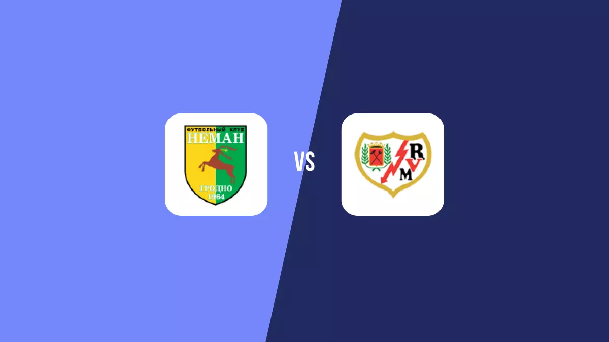 Neman Grodno vs Rayo Vallecano: Pronóstico, Cuotas y Apuestas - Conference League