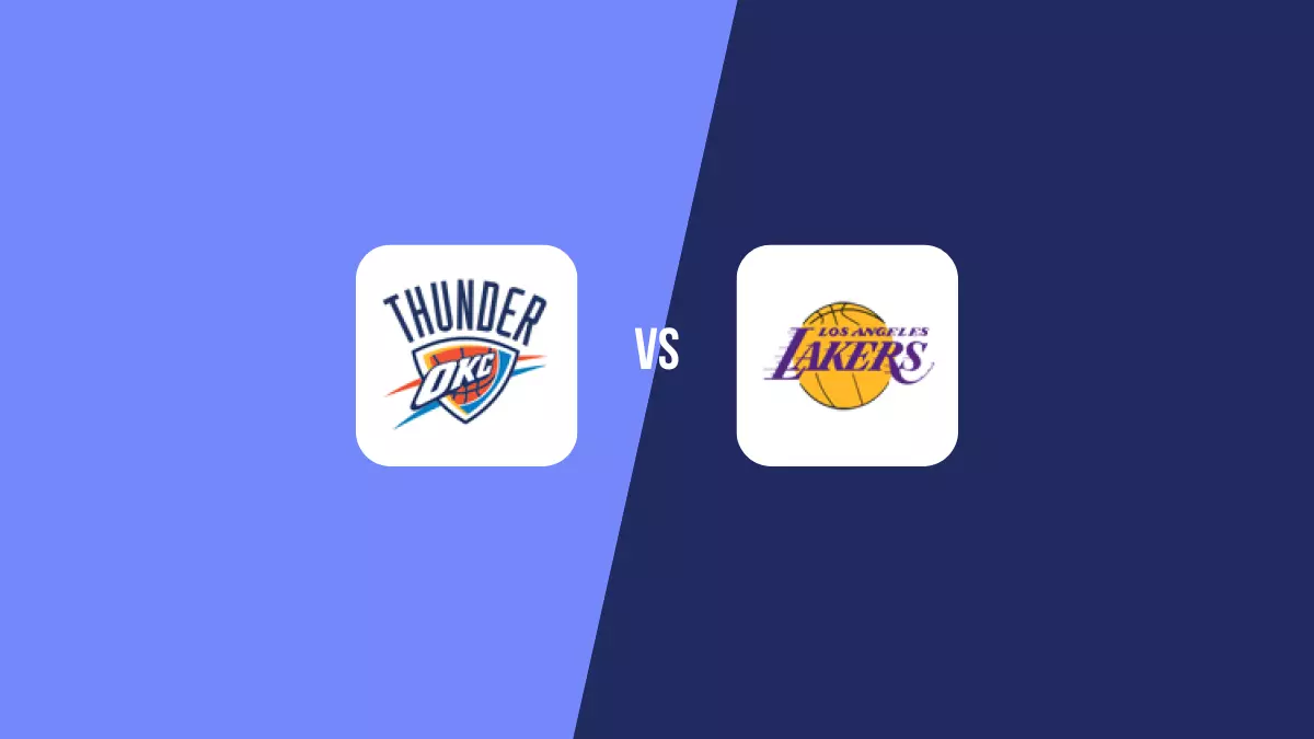 Oklahoma City Thunder vs Los Angeles Lakers: Pronóstico, Cuotas y Apuestas - NBA