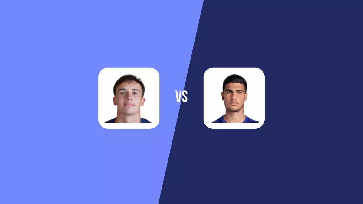Pronóstico Oliver Tarvet vs Carlos Alcaraz