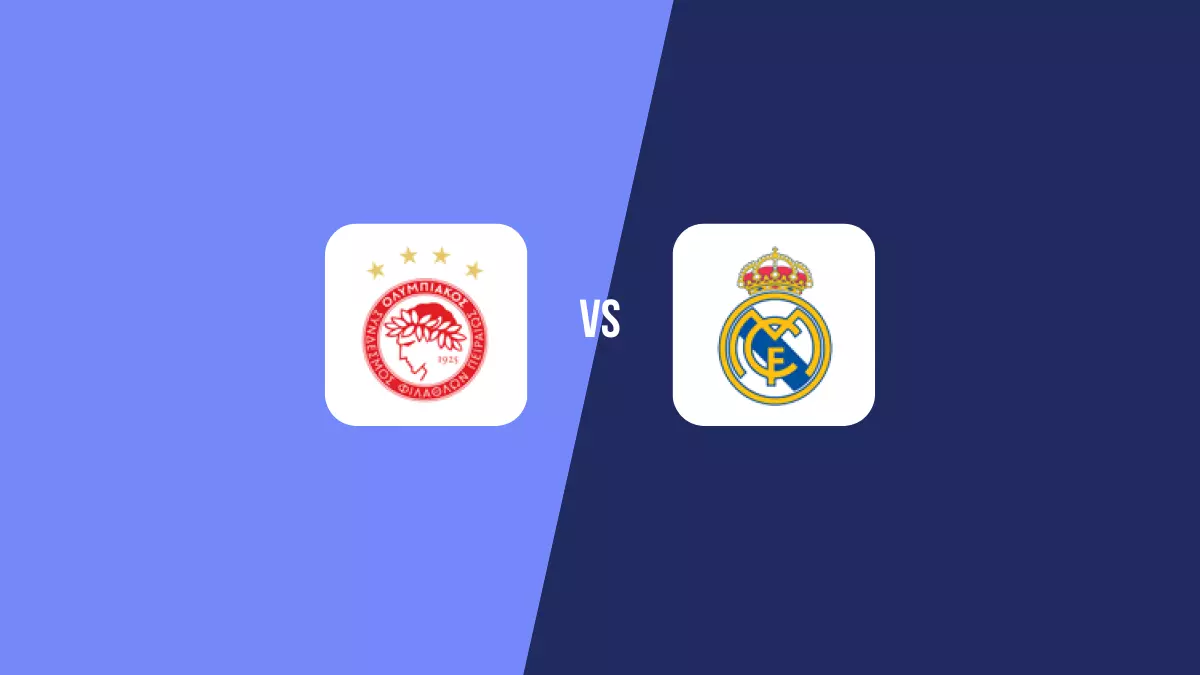 Olympiacos vs Real Madrid: Pronóstico, Cuotas y Apuestas - Champions League