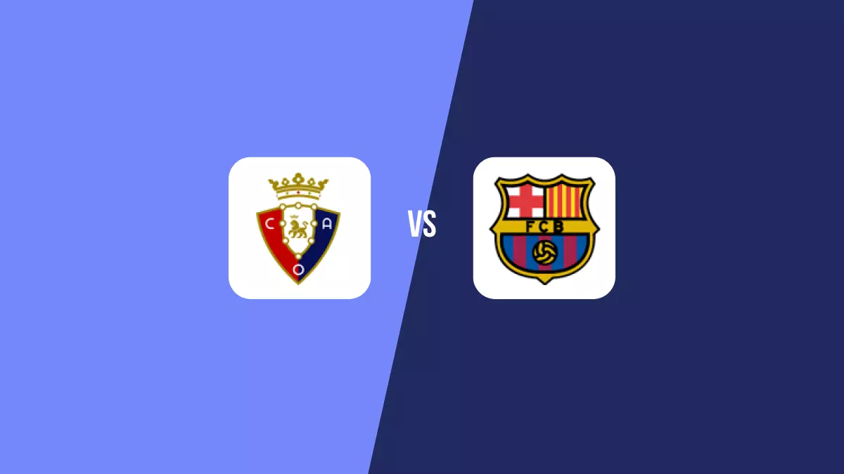 Pronóstico Osasuna vs Barcelona de Primera División | 28/09/2024