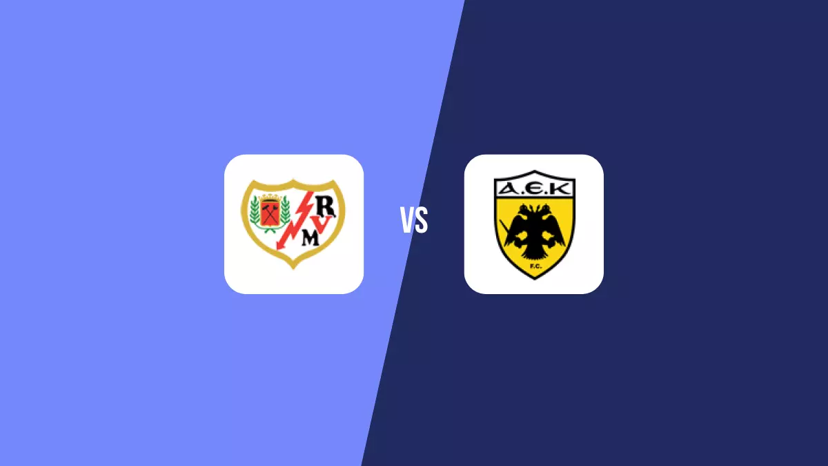 Rayo Vallecano vs AEK Atenas: Pronóstico, Cuotas y Apuestas - Conference League