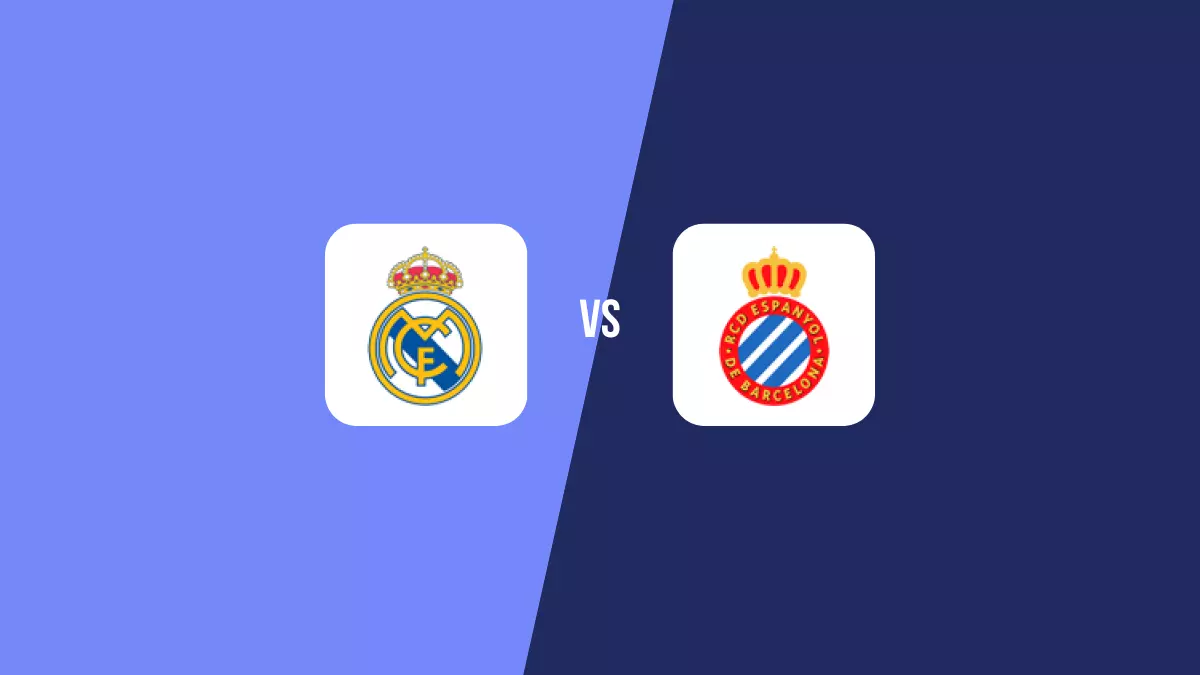 Real Madrid vs Espanyol: Pronóstico, Cuotas y Apuestas - Primera División