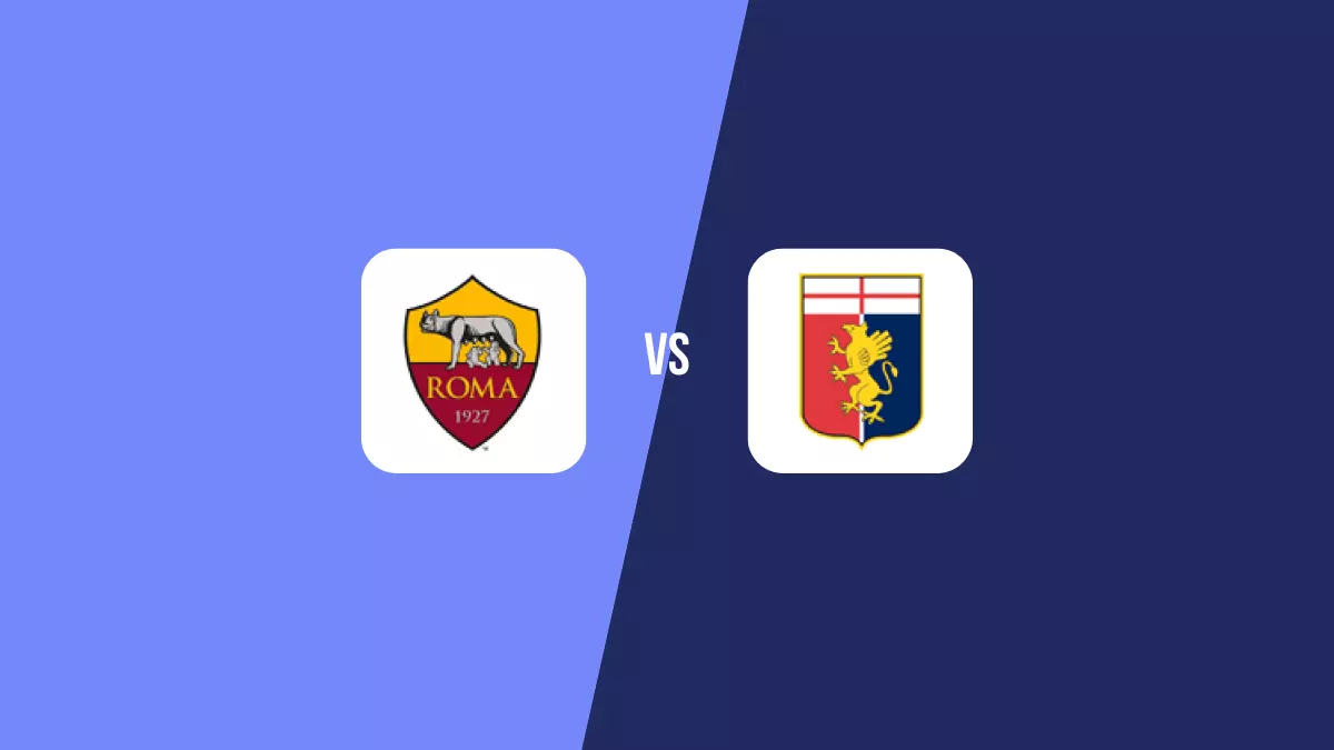 Roma vs Genoa: Pronóstico, Cuotas y Apuestas - Serie A