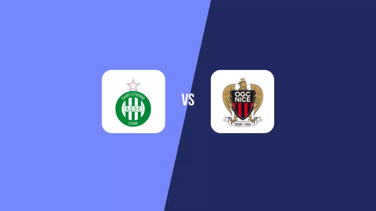 Saint-Étienne vs Niza: Pronóstico, Cuotas y Apuestas - Ligue 1