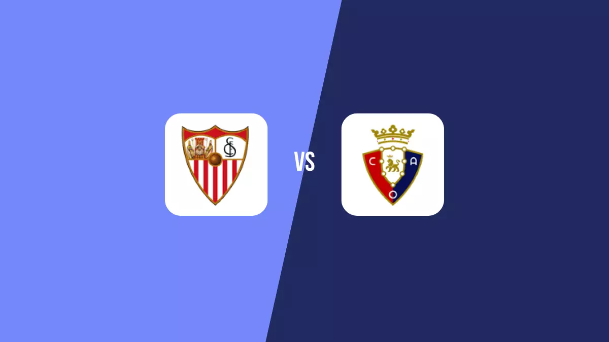 Pronóstico Sevilla vs Osasuna de Primera División | 02/12/2024
