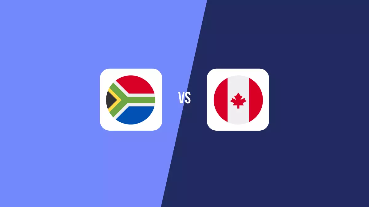 Pronóstico Sudáfrica vs Canadá