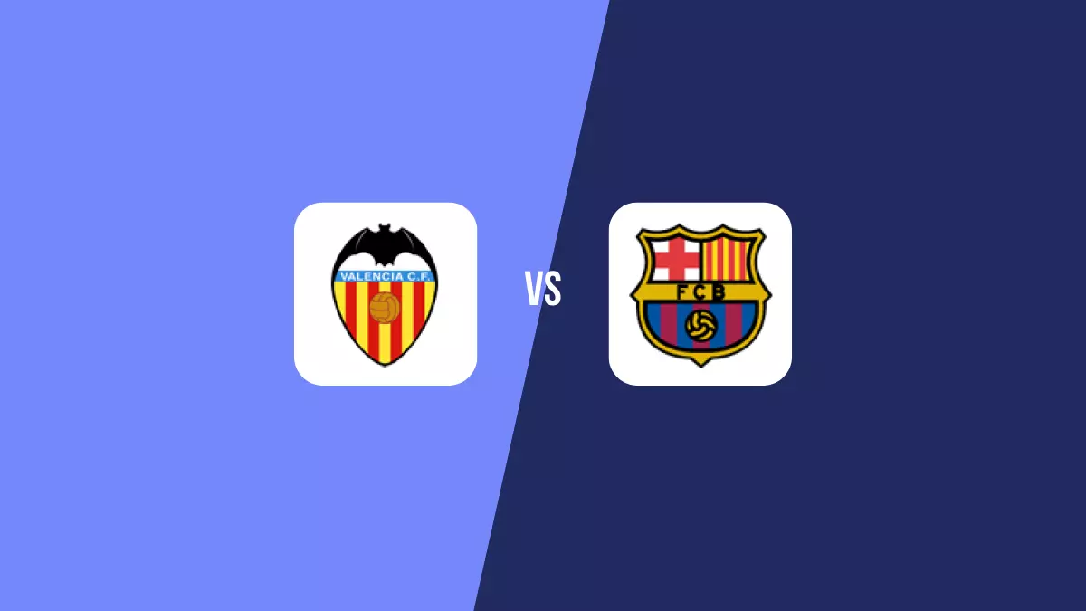 Pronóstico Valencia vs Barcelona de Primera División | 16/12/2023